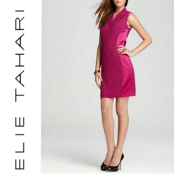 Elie Tahari Dresses & Skirts - ELIE TAHARI Flannery Raspberry Pink Sleeveless Dress Women’s 6 NWT NEW